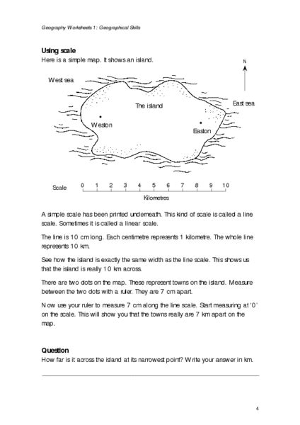Image result for Measuring Distance On a Map Worksheet