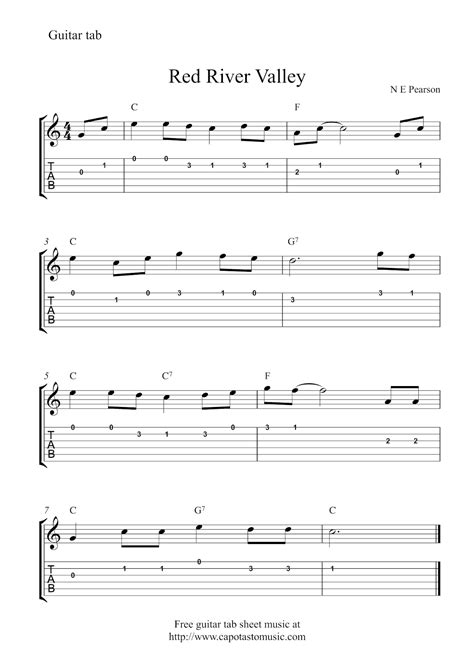 Music Sheets Beginner Guitar