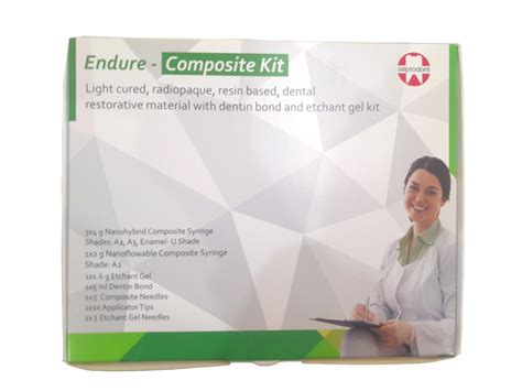 Septodont Endure Nano Hybrid Composite Kit (3X4gm Syringe Kit) – Dental ...