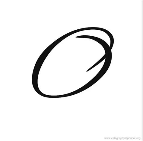 Fancy Cursive Letter O