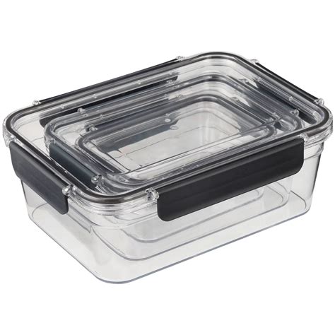 Image result for Rectangular Plastic Containers with Lids