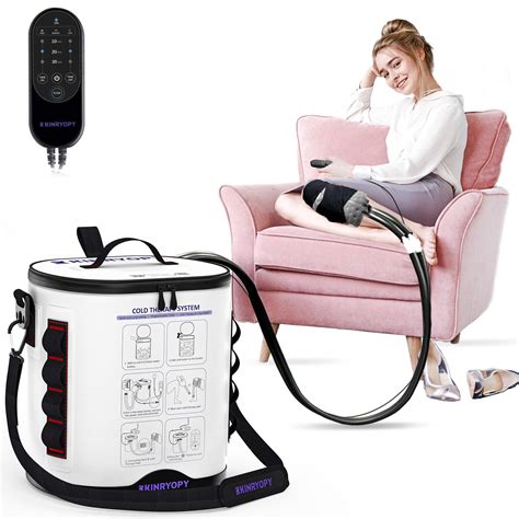 Cold Therapy Machine with Programmable Timer, Portable Ice Machine for Knee After Surgery, Knee ...