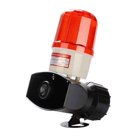 JIAWANSHUN Industrial Alarm Siren with Strobe Light - India | Ubuy
