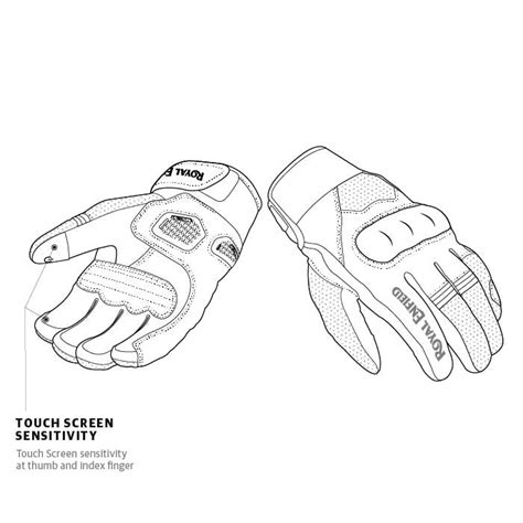 BUY ROYAL ENFIELD ROADBOUND GLOVES BLACK L 22CM ONLINE