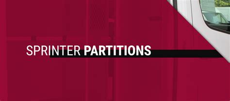Image result for Sprinter Partitions