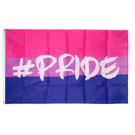 Drapeau Bisexuel Hashtag Pride à bas prix - maison-des-drapeaux.com