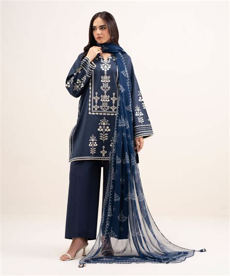 3 Piece - Embroidered Lawn Suit - U3PEDYS26V48 – Nour