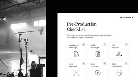 Image result for Pre Production Checklist