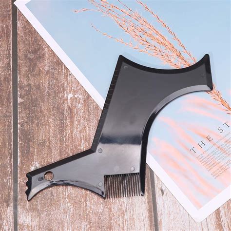 Buy Healifty Mens Beard 3Pcs Beard Shaping Tool Built in Mustache Comb ...