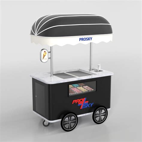 Prosky Mobile Ice Cream Cart Hand Push Ice Cream Vending Cart for Sale ...