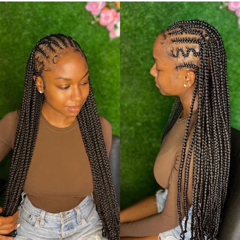 Cute Box Braids Hairstyles, Braided Cornrow Hairstyles, Box Braids ...