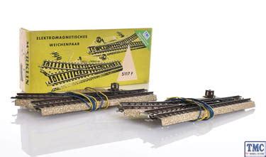 5117 Marklin HO/OO Gauge Electric RH Point Only x2 (Pre-Owned)