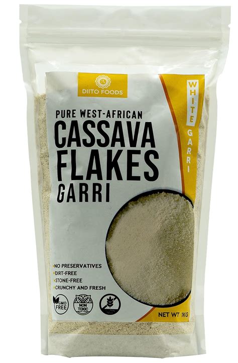 Buy Diito Unadulterated West African Garri | Pure White Cassava Flakes ...