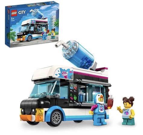 LEGO City Penguin Slushy Van 60384 Building Toy Set (194 Pcs ...
