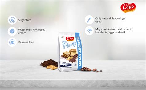 Lago Mini Party Wafer Strawberry - 125g & Mini Party Wafers Cocoa Cream ...