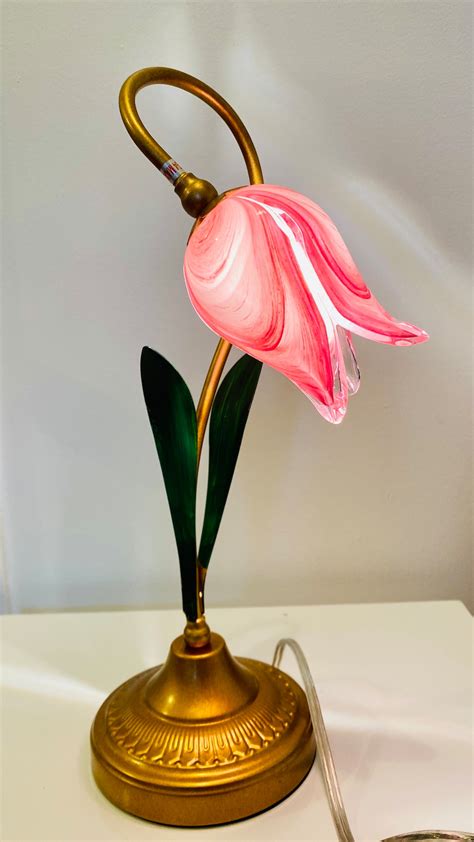 Florensa Artisan Table / Desk Lamp With Handmade Colored Glass of ...