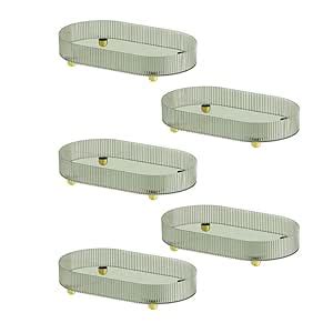 Kuber Industries Pack of 5 Multipurpose Decorative Tray | Makeup ...