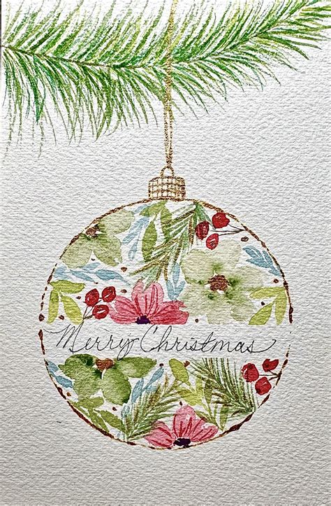 Christmas Card Watercolor Paintings
