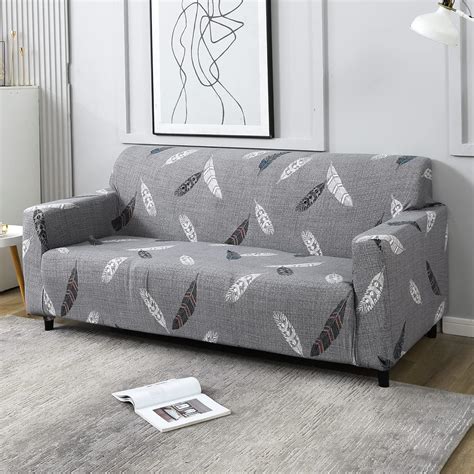 HOKIPO Elastic Stretchable Sofa Cover 3 Seater, Dark Grey (AR-4279-E21 ...