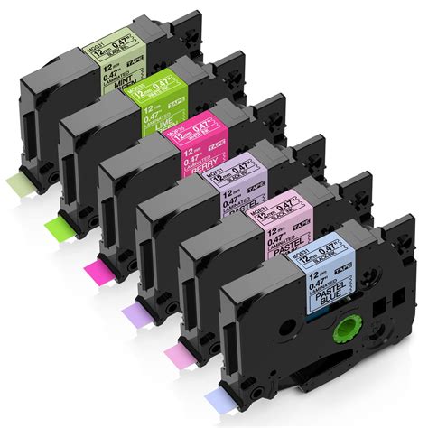 MarkDomain Compatible Label Tapes Replacement for Brother TZe Label ...