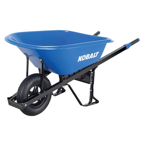 Kobalt 6-cu ft 1 Wheel High-density Poly Push Wheelbarrow PH6-SK 35286 ...