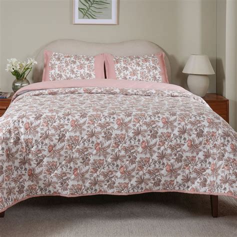 Buy MASPAR Sensory Bloom Cotton Floral Print Double Quilt from Maspar ...