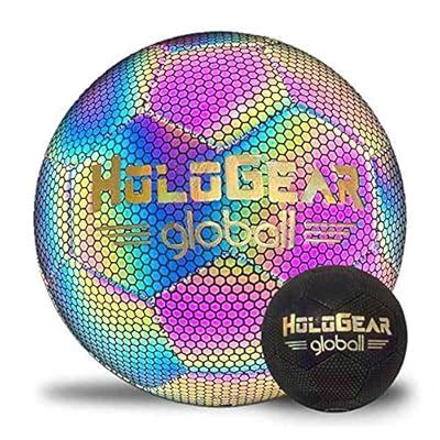 Buy HoloGear™ Holographic Glowing Reflective Soccer Ball - Light Up ...