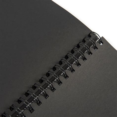 3 SET Black Notebook A5, Black Paper Notebook, Black Page Notebook ...