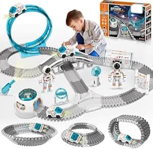 Buy Drumstone (𝗦𝗽𝗲𝗰𝗶𝗮𝗹 𝟭𝟬 𝗬𝗲𝗮𝗿𝘀 𝗪𝗮𝗿𝗿𝗮𝗻𝘁𝘆) 204 PCS Space Track Set with ...