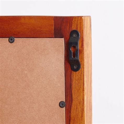 Buy Helios Fleek Sheesham Wood Wall Mirror - Brown from Helios by Home ...