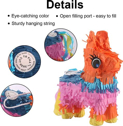 Buy 3 Pack Mexican Mini Pinatas - Cinco de Mayo Unicorn Pinatas Donkey ...