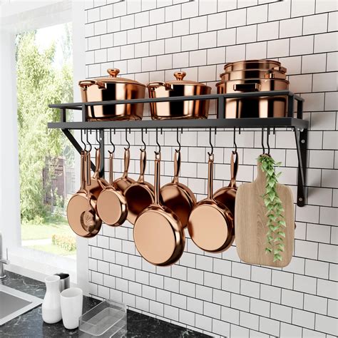 Wall Mounted Pot Rack Ideas
