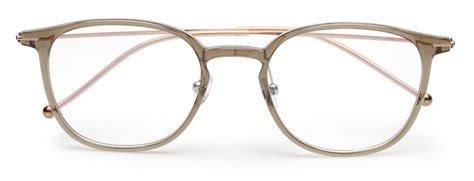 ZENITH TITANIUM ROUND BEIGE GLASSES FOR MEN WITH ROSE GOLD TEMPLE – GKB ...