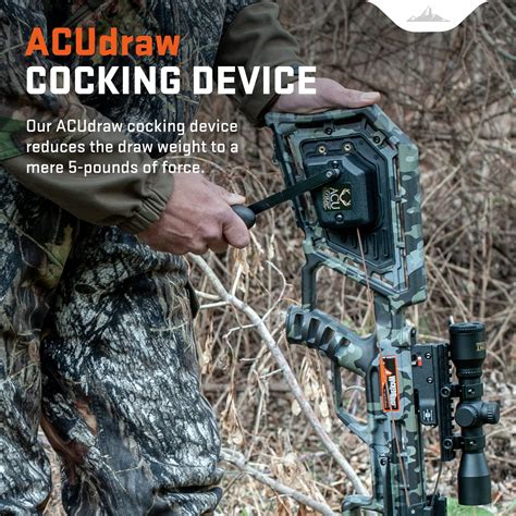 Wicked Ridge M-370 Crossbow, Peak Camo - 370 FPS - Equipped with Built ...