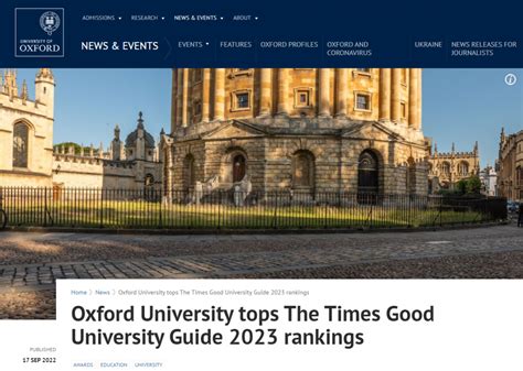 2023TIMES英国大学学科排名热门专业排名汇总