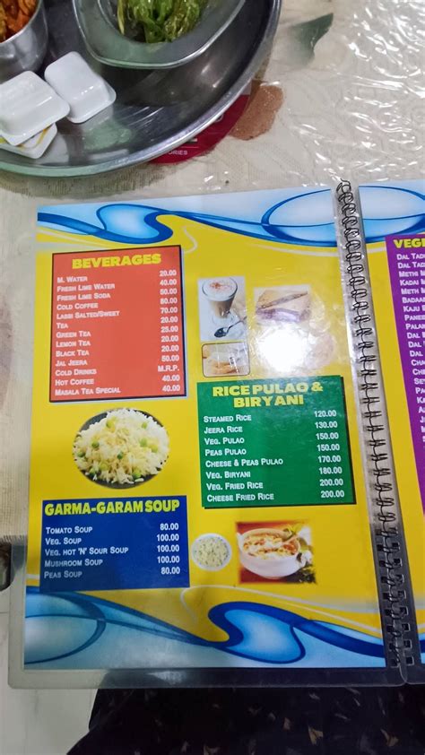 Menu at Sher E Punjab Dhaba, Meham