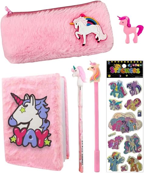 Asera 1 Pc Stylish Unicorn Fur Diary (Size 21 * 15 Cm) And A Mermaid ...