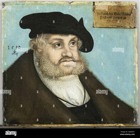 This portrait of Frederick III the Wise, Elector of Saxony, created by ...