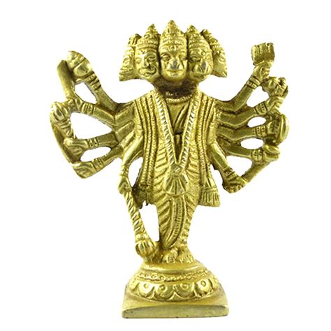 Buy Prash Handicraft Brass Panchmukhi Lord Hanuman Online at Low Prices ...