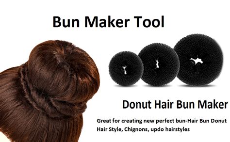 AASA 3Pcs Combo of Bun Maker Hair Donut Juda Accessories for Hair for ...