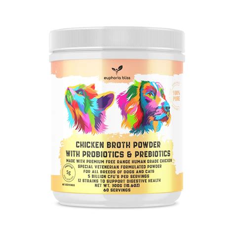 Chicken Bone Broth Probiotic And Prebiotic For Dogs And Cats ...