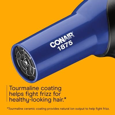 Conair 1875W Ionic Shine Turbo Dryer w/Atts - Blue & India | Ubuy