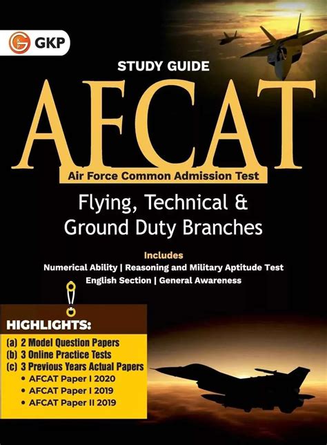Buy AFCAT (Air Force Common Admission Test): Study Guide ( For Flying ...