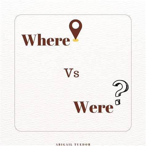 On When to Use “Where” and “Were”. | by Harbie's diary | Medium