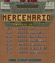 [mdk] Mercenario (bootleg of Commando) download for mame 0.287