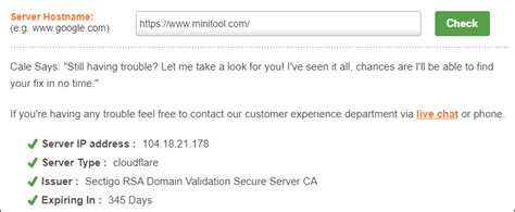 SSL Checker SSL Shopper 的图像结果