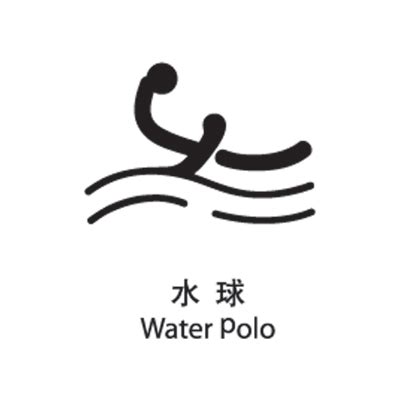 Pictogramme olympique : Water Polo — Chine Informations