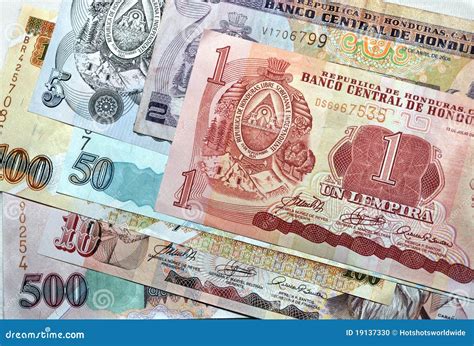 Close Up Money Honduras Lempira Notes Stock Photo - Image of macro ...