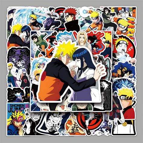 Naruto Anime Stickers Pack – 50 Waterproof Vinyl Stickers – Pipopipomart