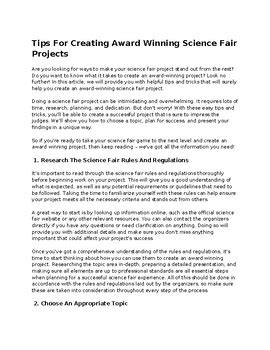 Winning Science Fair Projects 的图像结果